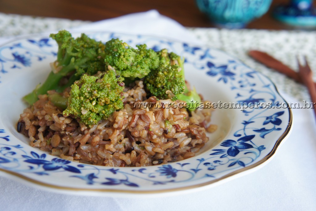 Receita De Arroz Integral Com Brócolis Receitas E Temperos